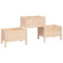 Jardinera de madera de pino maciza 178,5x44x75 cm de vidaXL, Maceteros y jardineras - Ref: Foro24-822247, Precio: 107,21 €, D...