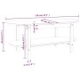 Couchtisch aus massivem Kiefernholz 110x55x45 cm von vidaXL, Couchtisch - Ref: Foro24-822287, Preis: 99,72 €, Rabatt: %