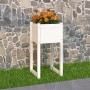 Jardinera madera maciza de pino blanco 40x40x81 cm de vidaXL, Maceteros y jardineras - Ref: Foro24-822124, Precio: 44,39 €, D...