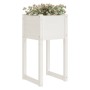 Jardinera madera maciza de pino blanco 40x40x81 cm de vidaXL, Maceteros y jardineras - Ref: Foro24-822124, Precio: 44,39 €, D...