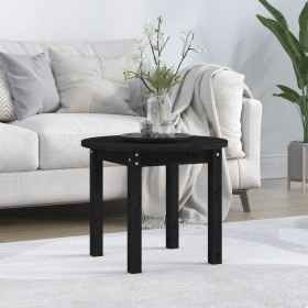 Mesa de centro de madera maciza de pino negro Ø 55x45 cm de vidaXL, Mesas de centro - Ref: Foro24-822331, Precio: 44,99 €, De...