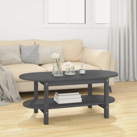 Solid gray pine wood coffee table 110x55x45 cm by vidaXL, Coffee table - Ref: Foro24-822289, Price: 93,92 €, Discount: %