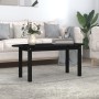 Couchtisch aus massivem schwarzem Kiefernholz, 110 x 55 x 45 cm von vidaXL, Couchtisch - Ref: Foro24-822346, Preis: 69,28 €, ...