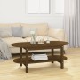 Mesa de centro madera maciza de pino marrón miel 110x55x45 cm de vidaXL, Mesas de centro - Ref: Foro24-822290, Precio: 110,56...