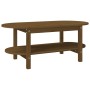 Mesa de centro madera maciza de pino marrón miel 110x55x45 cm de vidaXL, Mesas de centro - Ref: Foro24-822290, Precio: 110,56...