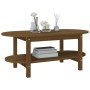 Mesa de centro madera maciza de pino marrón miel 110x55x45 cm de vidaXL, Mesas de centro - Ref: Foro24-822290, Precio: 110,56...