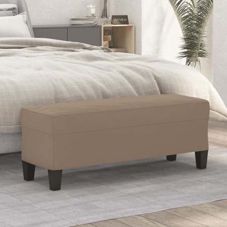 Taupe gray microfiber fabric bench 100x35x41 cm by vidaXL, Banks - Ref: Foro24-349465, Price: 61,21 €, Discount: %