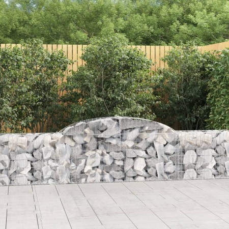 Gabion baskets 15 pcs arch shape iron 300x30x60/80 cm by vidaXL, Pots and planters - Ref: Foro24-3146497, Price: 1,00 €, Disc...