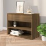 Brown oak plywood shoe bench 60x30x45 cm by vidaXL, Shoe racks and shoe organizers - Ref: Foro24-816052, Price: 43,83 €, Disc...