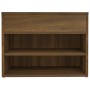 Banco zapatero madera contrachapada roble marrón 60x30x45 cm de vidaXL, Zapateros y organizadores de calzado - Ref: Foro24-81...