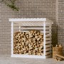 Solid white pine wood firewood rack 108x73x108 cm by vidaXL, Accessories for bags and firewood holders - Ref: Foro24-822223, ...