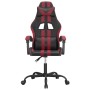 Drehbarer Gaming-Stuhl aus schwarzem und weinrotem Kunstleder von vidaXL, Gaming-Stühle - Ref: Foro24-349526, Preis: 123,63 €...