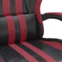 Silla gaming giratoria cuero sintético negro y rojo vino tinto de vidaXL, Sillones para videojuegos - Ref: Foro24-349526, Pre...