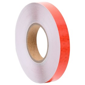 Cinta adhesiva reflectante PVC rojo 2,5 cm x 50 m de vidaXL, Señales de carretera y tráfico - Ref: Foro24-153117, Precio: 16,...