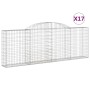 Gabion baskets 17 pcs iron arch shape 300x30x100/120 cm by vidaXL, Pots and planters - Ref: Foro24-3146534, Price: 1,00 €, Di...