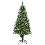 Künstlicher Weihnachtsbaum mit LED-Lichtern, Tannenzapfen und Schnee 210 cm von vidaXL, Weihnachtsbäume - Ref: Foro24-3077446...