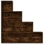 Smoked oak color shelf 155x24x160 cm by vidaXL, Bookcases and shelves - Ref: Foro24-815360, Price: 74,19 €, Discount: %