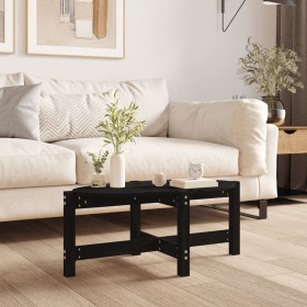 Solid black pine wood coffee table 87x48x35 cm by vidaXL, Coffee table - Ref: Foro24-822326, Price: 37,99 €, Discount: %