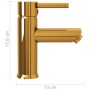 Gold finish bathroom sink faucet 130x176 mm by vidaXL, Faucets - Ref: Foro24-149067, Price: 32,10 €, Discount: %