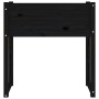 Solid black pine wood planter 78x40x81 cm by vidaXL, Pots and planters - Ref: Foro24-822136, Price: 77,79 €, Discount: %