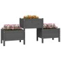 Gray solid pine wood planter 178.5x44x75 cm by vidaXL, Pots and planters - Ref: Foro24-822249, Price: 118,60 €, Discount: %