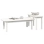 Set of 2 solid white pine wood coffee tables by vidaXL, Coffee table - Ref: Foro24-822363, Price: 86,42 €, Discount: %