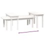 Couchtisch Set 2 Stück massivem Kiefernholz weiß von vidaXL, Couchtisch - Ref: Foro24-822363, Preis: 86,35 €, Rabatt: %