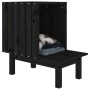 Casa para gatos de madera maciza de pino negro 60x36x60 cm de vidaXL, Mobiliario para gatos - Ref: Foro24-822456, Precio: 58,...