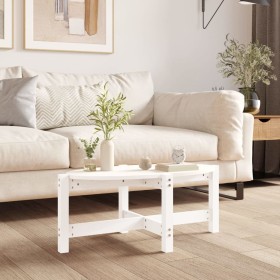 Solid white pine wood coffee table 87x48x35 cm by vidaXL, Coffee table - Ref: Foro24-822323, Price: 37,99 €, Discount: %