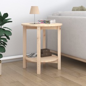 Mesa de centro de madera maciza de pino Ø55x60 cm de vidaXL, Mesas de centro - Ref: Foro24-822352, Precio: 64,99 €, Descuento: %