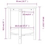 Couchtisch aus massivem Kiefernholz Ø55x60 cm von vidaXL, Couchtisch - Ref: Foro24-822352, Preis: 64,87 €, Rabatt: %