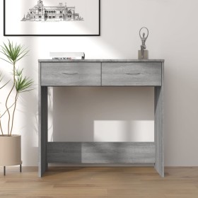 Gray Sonoma plywood desk 80x40x75 cm by vidaXL, Desks - Ref: Foro24-815475, Price: 57,32 €, Discount: %