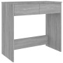 Sonoma grauer Sperrholz-Schreibtisch 80x40x75 cm von vidaXL, Schreibtische - Ref: Foro24-815475, Preis: 57,99 €, Rabatt: %