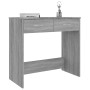 Sonoma grauer Sperrholz-Schreibtisch 80x40x75 cm von vidaXL, Schreibtische - Ref: Foro24-815475, Preis: 57,99 €, Rabatt: %