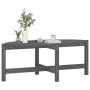 Solid gray pine wood coffee table 118x63x45 cm by vidaXL, Coffee table - Ref: Foro24-822319, Price: 53,72 €, Discount: %