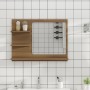 Bathroom mirror in brown oak plywood 60x10.5x45 cm by vidaXL, bathroom vanities - Ref: Foro24-815662, Price: 42,24 €, Discoun...