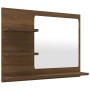 Bathroom mirror in brown oak plywood 60x10.5x45 cm by vidaXL, bathroom vanities - Ref: Foro24-815662, Price: 41,54 €, Discoun...