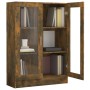 Vitrine aus geräuchertem Eichensperrholz, 82,5 x 30,5 x 115 cm von vidaXL, Bücherregale und Regale - Ref: Foro24-815618, Prei...