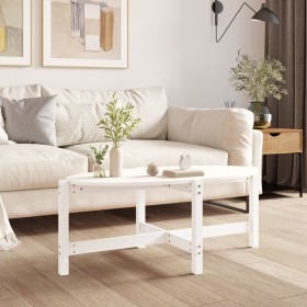 Solid white pine wood coffee table 118x63x45 cm by vidaXL, Coffee table - Ref: Foro24-822318, Price: 53,72 €, Discount: %