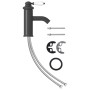 Grifo para lavabo de baño gris 130x180 mm de vidaXL, Grifos - Ref: Foro24-149073, Precio: 29,51 €, Descuento: %