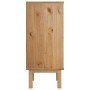 Cajonera OTTA madera maciza de pino marrón y gris 45x39x90 cm de vidaXL, Cajoneras - Ref: Foro24-348580, Precio: 94,86 €, Des...