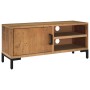 TV cabinet solid brown pine wood 90x30x40 cm by vidaXL, TV Furniture - Ref: Foro24-349915, Price: 142,99 €, Discount: %