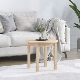 Solid pine wood coffee table Ø 45x40 cm by vidaXL, Coffee table - Ref: Foro24-822332, Price: 30,61 €, Discount: %