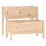 Jardinera de madera maciza de pino 84,5x84x75 cm de vidaXL, Maceteros y jardineras - Ref: Foro24-822257, Precio: 120,53 €, De...