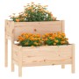 Jardinera de madera maciza de pino 84,5x84x75 cm de vidaXL, Maceteros y jardineras - Ref: Foro24-822257, Precio: 120,53 €, De...