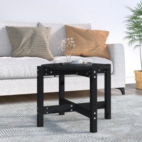 Solid black pine wood coffee table 62.5x45 cm by vidaXL, Coffee table - Ref: Foro24-822306, Price: 56,99 €, Discount: %