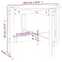 Couchtisch aus massivem schwarzem Kiefernholz, 62,5 x 45 cm von vidaXL, Couchtisch - Ref: Foro24-822306, Preis: 56,58 €, Raba...