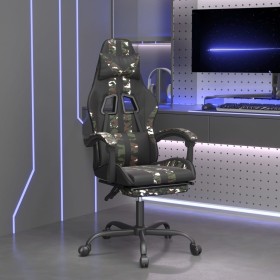 Silla gaming giratoria y reposapiés cuero sintético de vidaXL, Sillones para videojuegos - Ref: Foro24-349542, Precio: 134,99...