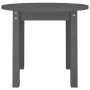 Solid gray pine wood coffee table Ø 55x45 cm by vidaXL, Coffee table - Ref: Foro24-822329, Price: 44,67 €, Discount: %