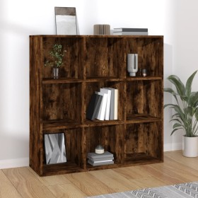 Estantería roble ahumado 98x29x97,5 cm de vidaXL, Librerías y estanterías - Ref: Foro24-815450, Precio: 75,24 €, Descuento: %